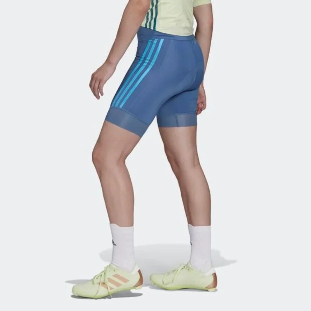 New Adidas Women's The Short Padded Cycling Shorts Ciclismo Altered Blue Bike